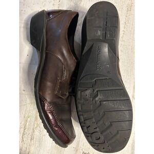 Romika Clogs Loafers Shoes Womens Size 39 EU 8-8.5 US Dark Brown Leather Slip On